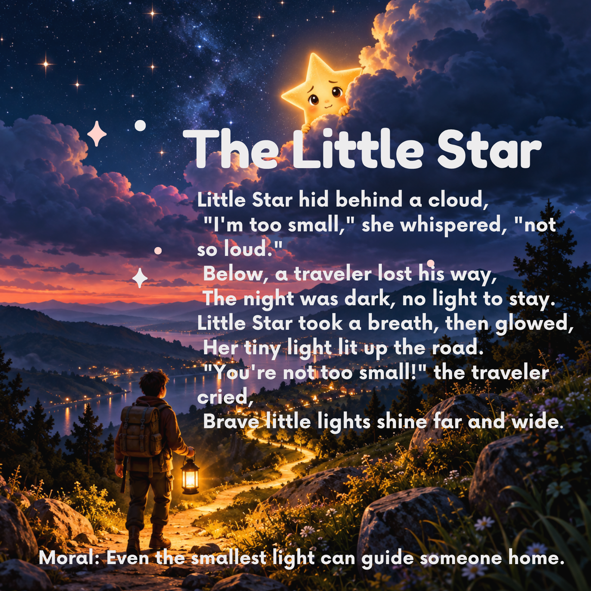 Sleepy Tales & Little Lessons: 10 Bedtime Rhymes with a Moral (Ages 3–8)