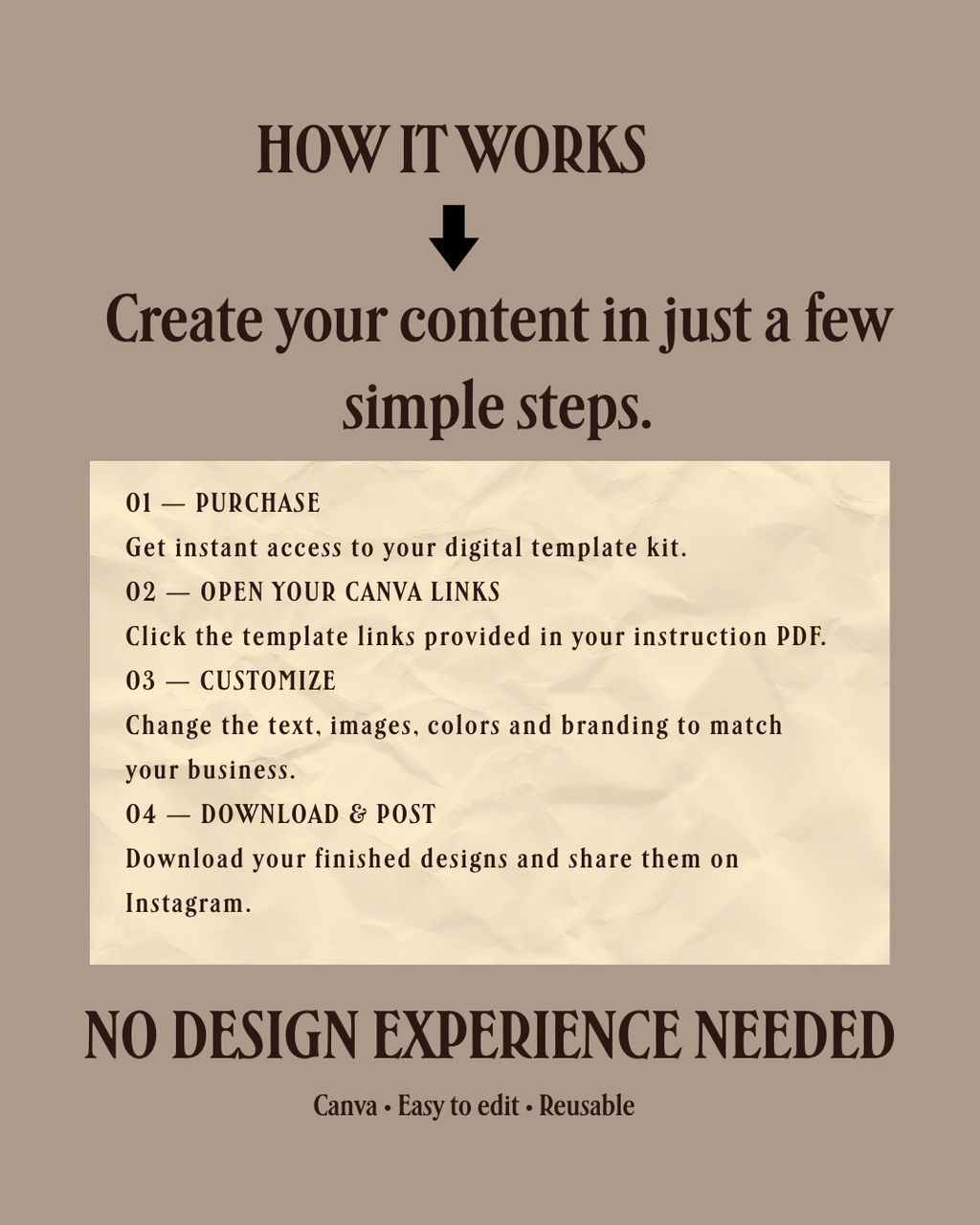 How the Instagram Canva template kit works — easy-to-edit social media templates