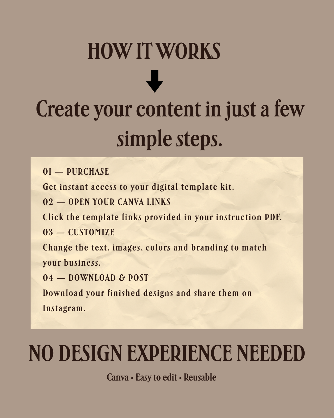 How the Instagram Canva template kit works — easy-to-edit social media templates