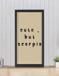 Minimalist Scorpio zodiac wall art poster for modern room decor