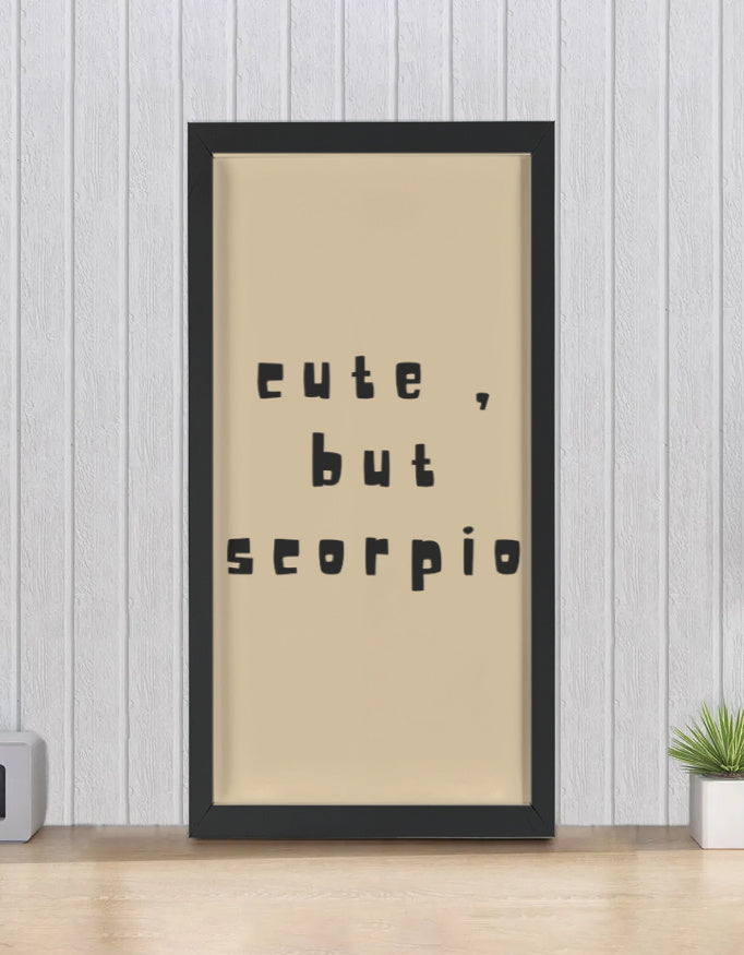 Minimalist Scorpio zodiac wall art poster for modern room decor